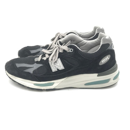 【中古品】【メンズ】 NEW BALANCE ニューバランス SNEAKER U991BK2 スニーカー 靴 162-260405-rt-03-tag サイズ：US 7 1/2 D カラー：ブラック/ホワイト 万代Net店