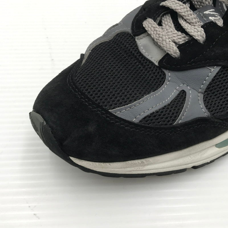 【中古品】【メンズ】 NEW BALANCE ニューバランス SNEAKER U991BK2 スニーカー 靴 162-260405-rt-03-tag サイズ：US 7 1/2 D カラー：ブラック/ホワイト 万代Net店