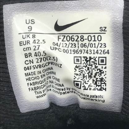 【中古品】【メンズ】 NIKE ナイキ AIR MAX 1 BLACK WHITE FZ0628-010 エアマックス1 スニーカー 靴 160-260405-rt-01-tag サイズ：27cm US9 カラー：ブラック/ホワイト 万代Net店