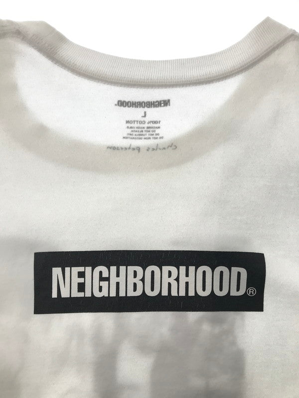 【中古品】【メンズ】 NEIGHBORHOOD ネイバーフッド × CHARLES PETERSON チャールズピーターソン S/S T-SHIRT 半袖Tシャツ 142-260518-na-04-tagh サイズ：L カラー：ホワイト 万代Net店