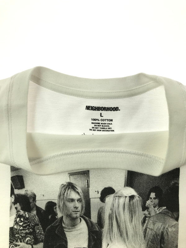 【中古品】【メンズ】 NEIGHBORHOOD ネイバーフッド × CHARLES PETERSON チャールズピーターソン S/S T-SHIRT 半袖Tシャツ 142-260518-na-04-tagh サイズ：L カラー：ホワイト 万代Net店