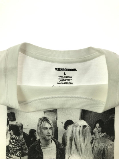 【中古品】【メンズ】 NEIGHBORHOOD ネイバーフッド × CHARLES PETERSON チャールズピーターソン S/S T-SHIRT 半袖Tシャツ 142-260518-na-04-tagh サイズ：L カラー：ホワイト 万代Net店