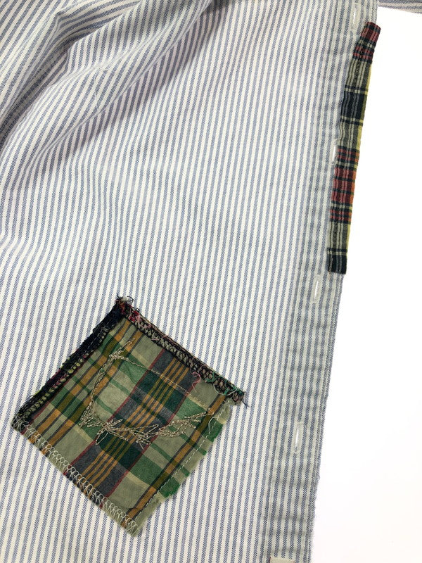 【中古品】【メンズ】 RRL ダブルアールエル L/S BD STRIPE SHIRT LHS-PM-KS-6500 ロングスリーブ ボタンダウン シャツ トップス 145-260403-rt-09-tagh サイズ：XS カラー：ライトブルー/ホワイト 万代Net店