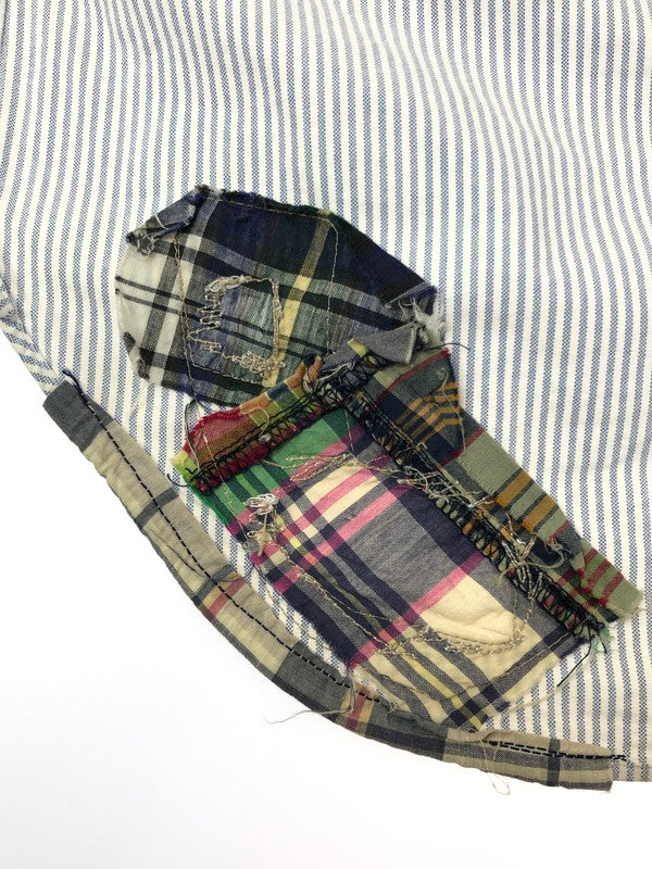 【中古品】【メンズ】 RRL ダブルアールエル L/S BD STRIPE SHIRT LHS-PM-KS-6500 ロングスリーブ ボタンダウン シャツ トップス 145-260403-rt-09-tagh サイズ：XS カラー：ライトブルー/ホワイト 万代Net店