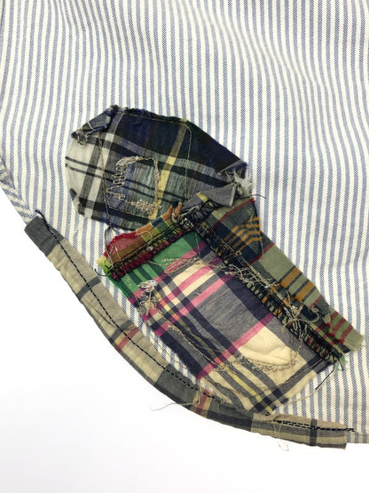 【中古品】【メンズ】 RRL ダブルアールエル L/S BD STRIPE SHIRT LHS-PM-KS-6500 ロングスリーブ ボタンダウン シャツ トップス 145-260403-rt-09-tagh サイズ：XS カラー：ライトブルー/ホワイト 万代Net店