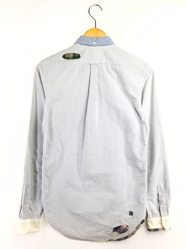 【中古品】【メンズ】 RRL ダブルアールエル L/S BD STRIPE SHIRT LHS-PM-KS-6500 ロングスリーブ ボタンダウン シャツ トップス 145-260403-rt-09-tagh サイズ：XS カラー：ライトブルー/ホワイト 万代Net店