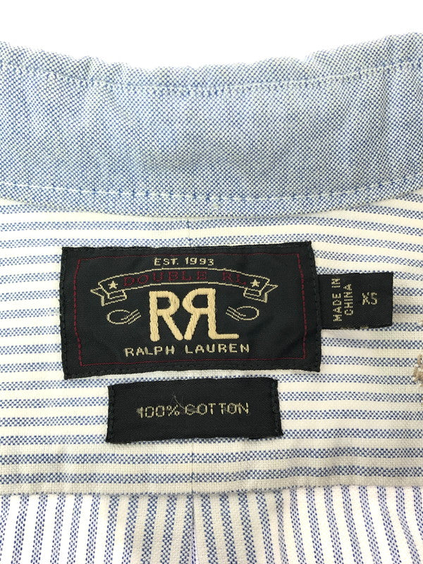 【中古品】【メンズ】 RRL ダブルアールエル L/S BD STRIPE SHIRT LHS-PM-KS-6500 ロングスリーブ ボタンダウン シャツ トップス 145-260403-rt-09-tagh サイズ：XS カラー：ライトブルー/ホワイト 万代Net店