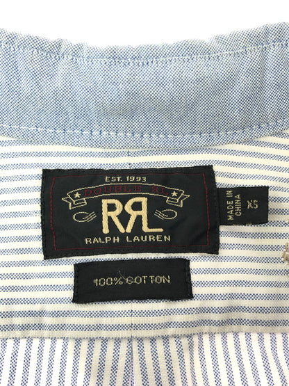 【中古品】【メンズ】 RRL ダブルアールエル L/S BD STRIPE SHIRT LHS-PM-KS-6500 ロングスリーブ ボタンダウン シャツ トップス 145-260403-rt-09-tagh サイズ：XS カラー：ライトブルー/ホワイト 万代Net店