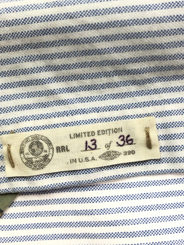 【中古品】【メンズ】 RRL ダブルアールエル L/S BD STRIPE SHIRT LHS-PM-KS-6500 ロングスリーブ ボタンダウン シャツ トップス 145-260403-rt-09-tagh サイズ：XS カラー：ライトブルー/ホワイト 万代Net店