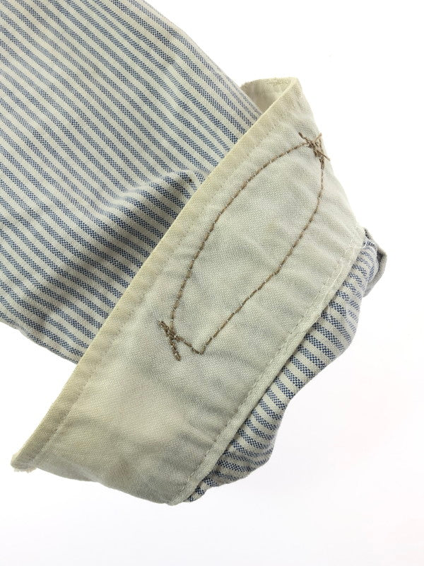 【中古品】【メンズ】 RRL ダブルアールエル L/S BD STRIPE SHIRT LHS-PM-KS-6500 ロングスリーブ ボタンダウン シャツ トップス 145-260403-rt-09-tagh サイズ：XS カラー：ライトブルー/ホワイト 万代Net店