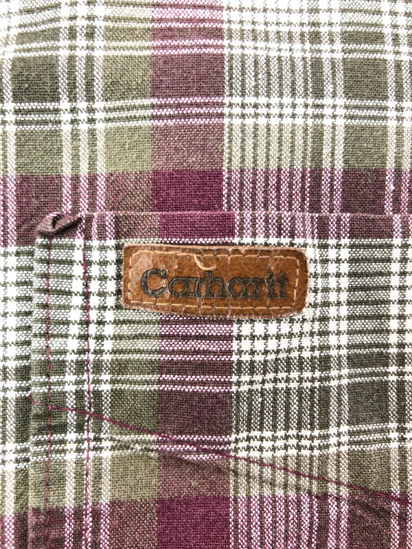 【中古品】【メンズ】 CARHARTT カーハート 90～00's SS BD CHECK SHIRT 90～2000年代 ショートスリーブ チェック シャツ トップス 146-260516-rt-12-tagh サイズ：不明 下記参照 カラー：マルチカラー 万代Net店