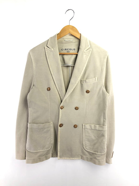 【中古品】【メンズ】 CIRCOLO 1901 チルコロ DOUBLE TAILORED JACKET ダブル テーラードジャケット ライトアウター 141-260516-na-20-tagh サイズ：48 カラー：ベージュ系 万代Net店