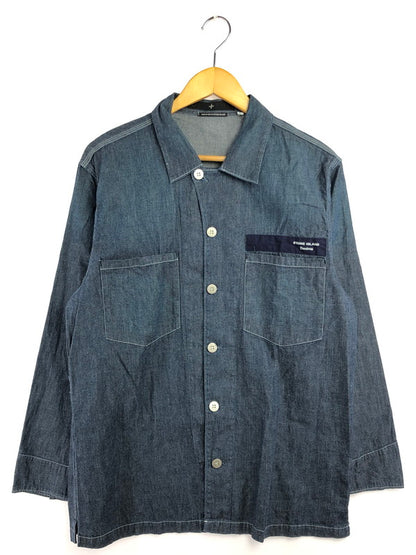 【中古品】【メンズ】 STONE ISLAND ストーンアイランド 00’s DENIMS DENIM SHIRT 2000年代 デニム デニムシャツ トップス 141-260403-rt-08-tagh サイズ：L カラー：インディゴ 万代Net店