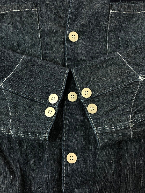 【中古品】【メンズ】 STONE ISLAND ストーンアイランド 00’s DENIMS DENIM SHIRT 2000年代 デニム デニムシャツ トップス 141-260403-rt-08-tagh サイズ：L カラー：インディゴ 万代Net店