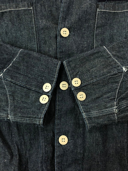 【中古品】【メンズ】 STONE ISLAND ストーンアイランド 00’s DENIMS DENIM SHIRT 2000年代 デニム デニムシャツ トップス 141-260403-rt-08-tagh サイズ：L カラー：インディゴ 万代Net店