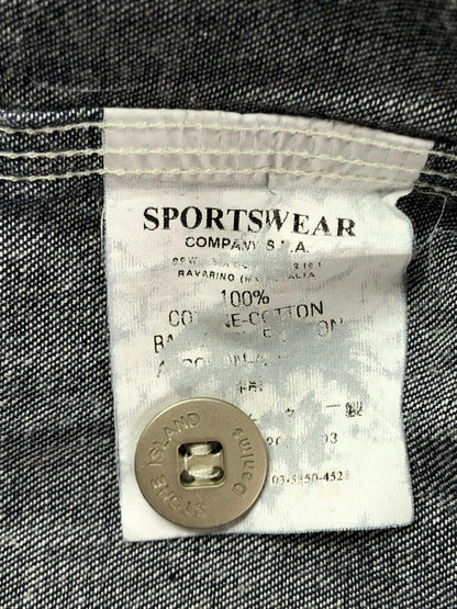 【中古品】【メンズ】 STONE ISLAND ストーンアイランド 00’s DENIMS DENIM SHIRT 2000年代 デニム デニムシャツ トップス 141-260403-rt-08-tagh サイズ：L カラー：インディゴ 万代Net店