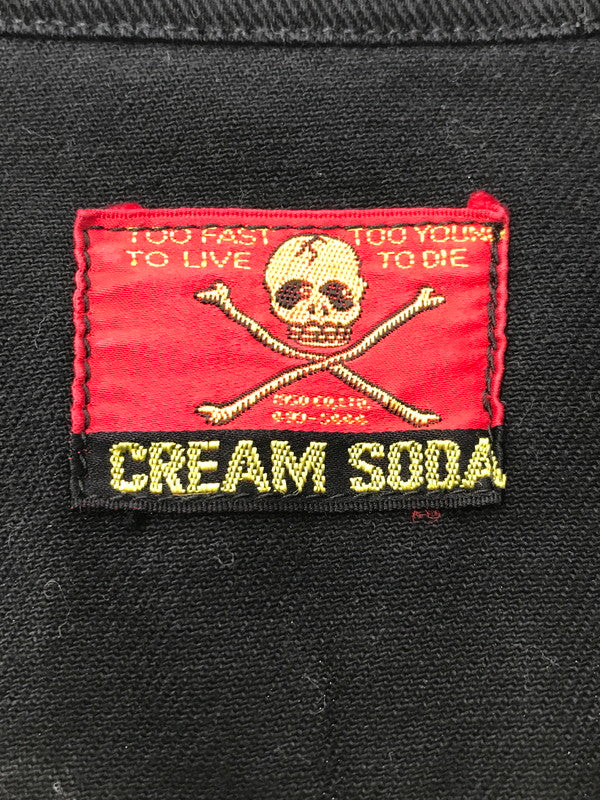 【中古品】【メンズ】 CREAM SODA クリームソーダ 80's SHORT JACKET 金タグ ショートジャケット アウター ライトアウター 145-260408-rt-18-tag サイズ：不明 下記参照 カラー：ブラック 万代Net店