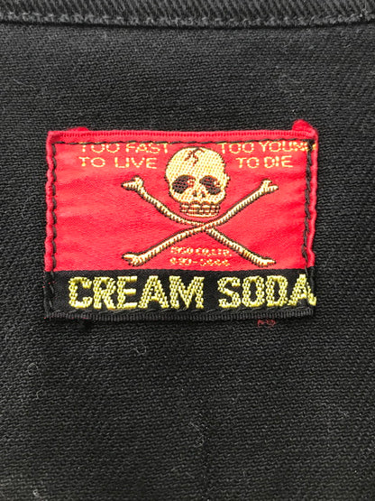 【中古品】【メンズ】 CREAM SODA クリームソーダ 80's SHORT JACKET 金タグ ショートジャケット アウター ライトアウター 145-260408-rt-18-tag サイズ：不明 下記参照 カラー：ブラック 万代Net店