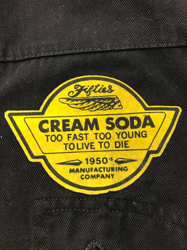 【中古品】【メンズ】 CREAM SODA クリームソーダ 80's SHORT JACKET 金タグ ショートジャケット アウター ライトアウター 145-260408-rt-18-tag サイズ：不明 下記参照 カラー：ブラック 万代Net店