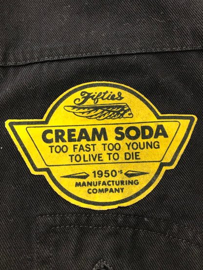 【中古品】【メンズ】 CREAM SODA クリームソーダ 80's SHORT JACKET 金タグ ショートジャケット アウター ライトアウター 145-260408-rt-18-tag サイズ：不明 下記参照 カラー：ブラック 万代Net店