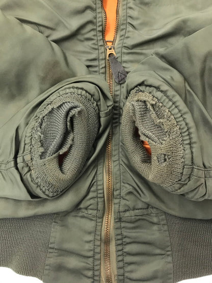 【現状渡し品】【メンズ】 US ARMY アメリカ軍 60's L-2B FLIGHT JACKET 8415-817-0598 CONMARジッパー フライト ジャケット アウター 146-260416-rt-06-tag サイズ：M カラー：カーキ 万代Net店
