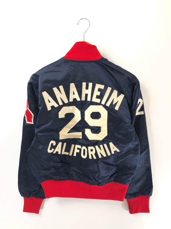 【現状渡し品】【メンズ】 FELCO フェルコ 60S-70S ANGELES SATIN STADIUM JACKET エンゼルス スタジアム ジャケット スタジャン ライトアウター 146-260422-na-05-tagh サイズ：S カラー：ネイビー 万代Net店