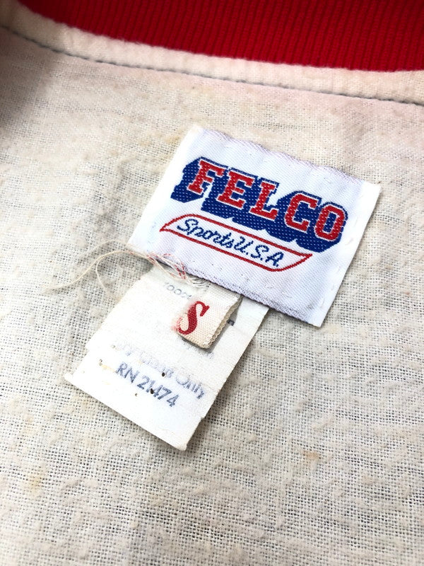 【現状渡し品】【メンズ】 FELCO フェルコ 60S-70S ANGELES SATIN STADIUM JACKET エンゼルス スタジアム ジャケット スタジャン ライトアウター 146-260422-na-05-tagh サイズ：S カラー：ネイビー 万代Net店