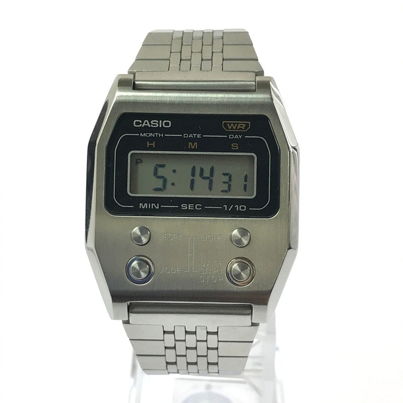 【中古品】【メンズ】 CASIO カシオ PREMIUM SERIES A1100D-1JF デジタル クォーツ 腕時計 余りコマ9個 197-260418-na-14-tagh カラー：シルバー 万代Net店