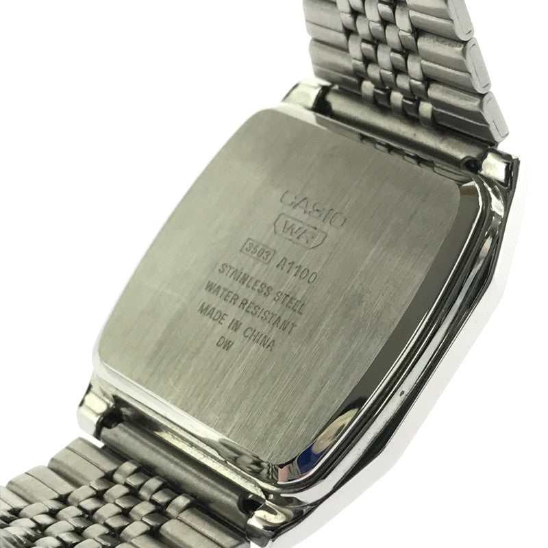 【中古品】【メンズ】 CASIO カシオ PREMIUM SERIES A1100D-1JF デジタル クォーツ 腕時計 余りコマ9個 197-260418-na-14-tagh カラー：シルバー 万代Net店