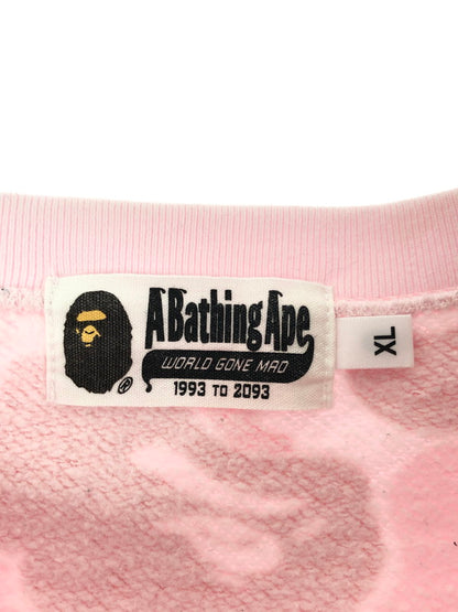 【中古品】【メンズ】 A BATHING APE アベイシングエイプ CREW SWEAT 001ZP1701009M カモ柄 クルーネック スウェット トレーナー 142-260403-rt-03-tagh サイズ：XL カラー：ピンク 万代Net店