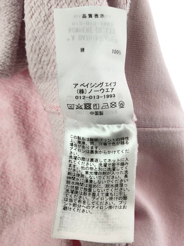 【中古品】【メンズ】 A BATHING APE アベイシングエイプ CREW SWEAT 001ZP1701009M カモ柄 クルーネック スウェット トレーナー 142-260403-rt-03-tagh サイズ：XL カラー：ピンク 万代Net店