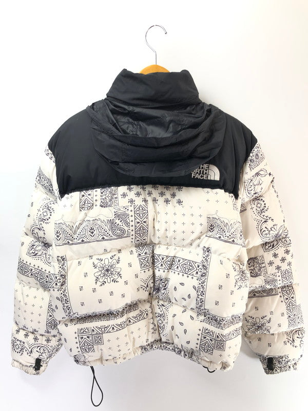 【中古品】【メンズ】 THE NORTH FACE ザノースフェイス NJ1DN76B NOVELTY NUPTSE DOWN JACKET ペイズリー ノベルティ ヌプシ ダウンジャケット アウター 144-260423-na-07-tagh サイズ：L/100 カラー：ホワイト/ブラック 万代Net店