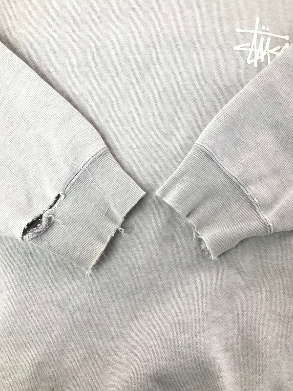 【中古品】【メンズ】 OLD STUSSY オールド ステューシー 00's SHAWN FONT LOGO HOODIE ロゴ フーディー パーカー 142-260408-rt-06-tag サイズ：L カラー：グレー 万代Net店