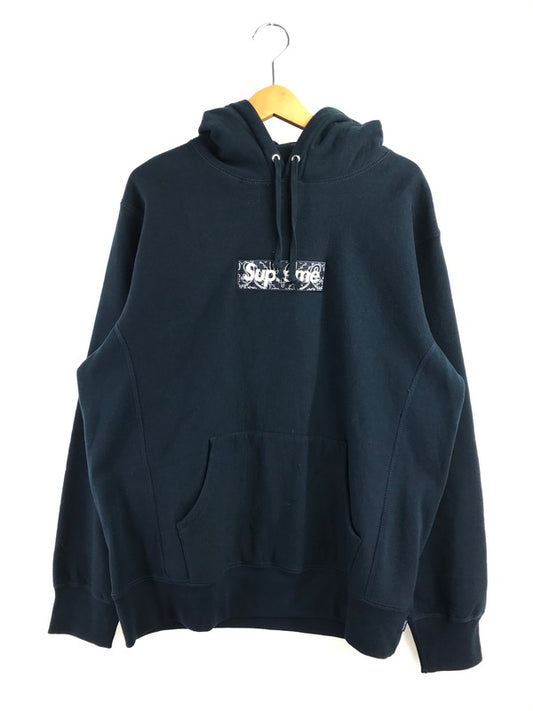 【中古品】【メンズ】 Supreme シュプリーム 19AW BANDANA BOX LOGO HOODED SWEATSHIRT バンダナ ボックスロゴ フーデッド スウェットシャツ パーカー 149-260420-na-18-tagh サイズ：L カラー：ネイビー 万代Net店