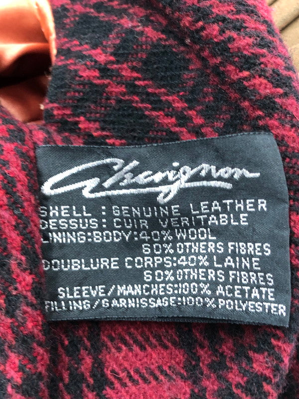 【中古品】【メンズ】 CHEVIGNON シェビニオン 80'S LEATHER JACKET 80年代 レザージャケット アウター 146-260422-na-17-tagh サイズ：L カラー：ブラウン系 万代Net店