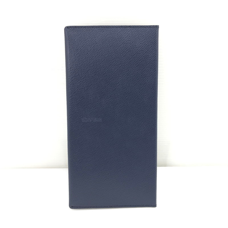 【中古美品】【メンズ】 ABRASUS アブラサス H1103Ｎ 薄い長財布 200-260407-na-13-tag カラー：ネイビー 万代Net店
