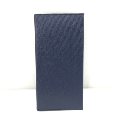 【中古美品】【メンズ】 ABRASUS アブラサス H1103Ｎ 薄い長財布 200-260407-na-13-tag カラー：ネイビー 万代Net店