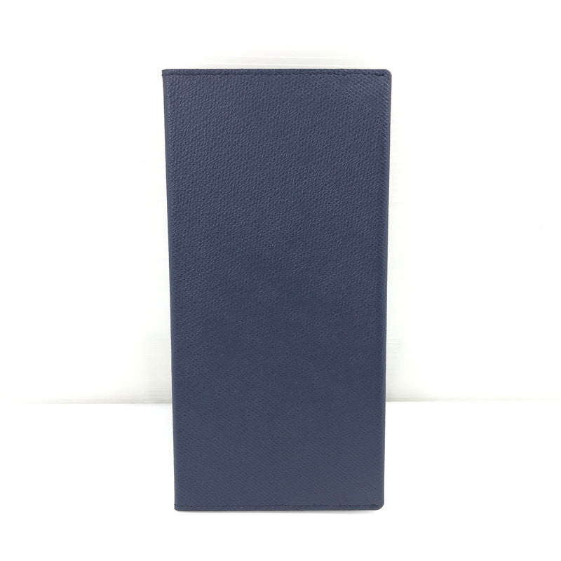 【中古美品】【メンズ】 ABRASUS アブラサス H1103Ｎ 薄い長財布 200-260407-na-13-tag カラー：ネイビー 万代Net店