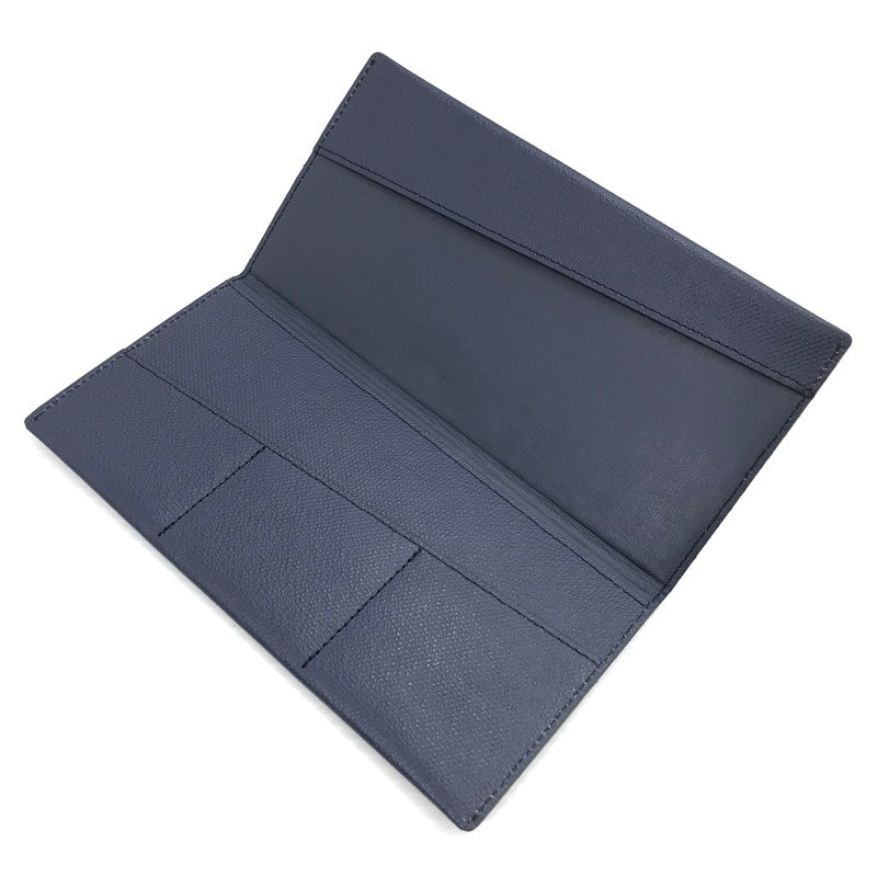 【中古美品】【メンズ】 ABRASUS アブラサス H1103Ｎ 薄い長財布 200-260407-na-13-tag カラー：ネイビー 万代Net店