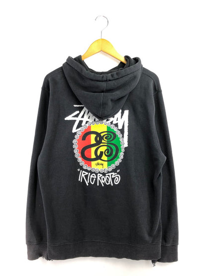 【中古品】【メンズ】 STUSSY ステューシー IRIE ROOTS PULLOVER HOODIE アイリー ルーツ プルオーバーパーカー 142-260326-rt-09-tag サイズ：L カラー：ブラック 万代Net店