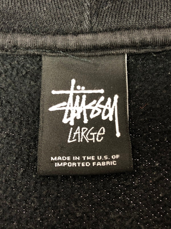 【中古品】【メンズ】 STUSSY ステューシー IRIE ROOTS PULLOVER HOODIE アイリー ルーツ プルオーバーパーカー 142-260326-rt-09-tag サイズ：L カラー：ブラック 万代Net店