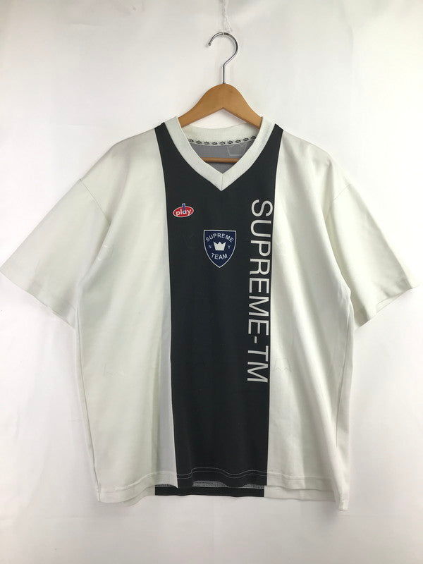 【中古品】【メンズ】 Supreme シュプリーム SOCCER SHIRT 初期 サッカー シャツ ゲームシャツ 149-260420-na-15-tagh サイズ：M カラー：ホワイト/ブラック 万代Net店
