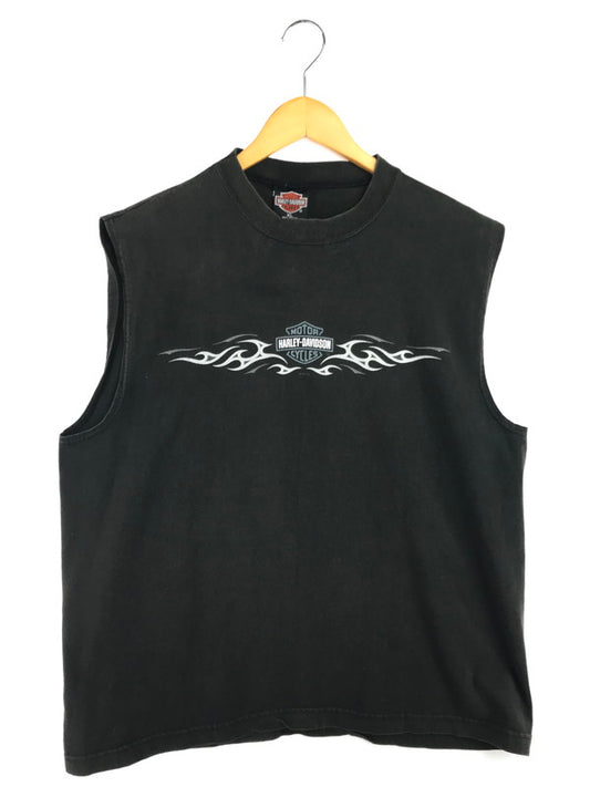 【現状渡し品】HARLEY DAVIDSON ハーレーダビッドソン DOUBLE-SIDED PRINTED TANK TOP 両面プリント タンクトップ 146-260328-rt-01-tag サイズ：XL カラー：ブラック 万代Net店