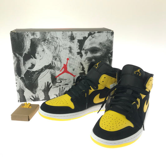 【中古美品】【メンズ】 NIKE ナイキ AIR JORDAN 1 MID SE HJ6654-071 エアジョーダン 1 ミッド シーズナルエディション スニーカー 靴 160-260411-na-03-tagh サイズ：27.5cm US 9.5 カラー：BLACK/VARSITY MAIZE-WHITE 万代Net店