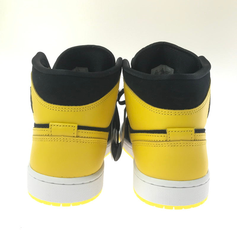 【中古美品】【メンズ】 NIKE ナイキ AIR JORDAN 1 MID SE HJ6654-071 エアジョーダン 1 ミッド シーズナルエディション スニーカー 靴 160-260411-na-03-tagh サイズ：27.5cm US 9.5 カラー：BLACK/VARSITY MAIZE-WHITE 万代Net店