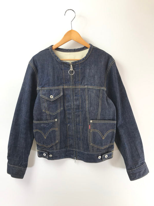 【中古品】Levi's リーバイス LEFTY JEAN BY TAKAHIRO KURAISI レフティジーンバイタカヒロクライシ NO COLLAR 3RD DENIM JACKET LJJ04-0001 ノーカラー サード デニムジャケット 140-260402-rt-04-tag サイズ：M カラー：ブルー 万代Net店