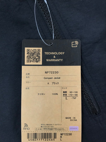 【中古美品】【メンズ】 THE NORTH FACE ザ・ノースフェイス COMPACT JACKET NP72230 コンパクトジャケット ナイロンジャケット ライトアウター 144-260324-na-17-tag サイズ：L カラー：ブラック 万代Net店
