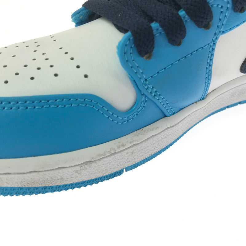 【中古品】【メンズ】 NIKE ナイキ AIR JORDAN 1 LOW 553558-144 エアジョーダン 1 ロー スニーカー 靴 160-260411-na-02-tagh サイズ：26.5cm US 8.5 カラー：WHITE/DK POWDER BLUE-OBSIDIAN 万代Net店