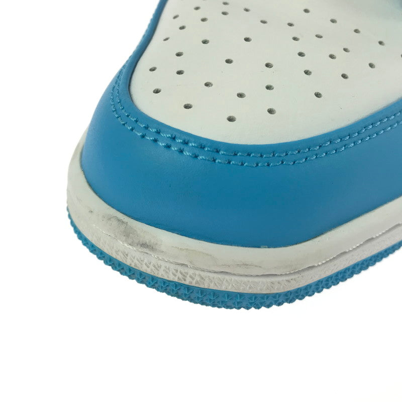 【中古品】【メンズ】 NIKE ナイキ AIR JORDAN 1 LOW 553558-144 エアジョーダン 1 ロー スニーカー 靴 160-260411-na-02-tagh サイズ：26.5cm US 8.5 カラー：WHITE/DK POWDER BLUE-OBSIDIAN 万代Net店