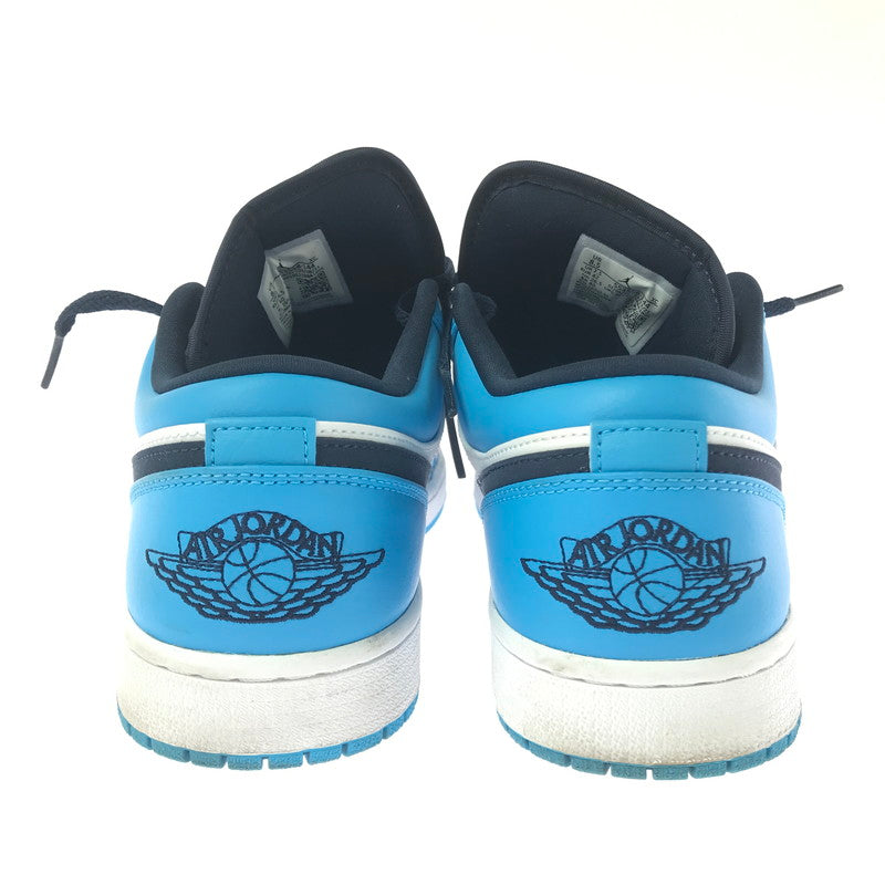 【中古品】【メンズ】 NIKE ナイキ AIR JORDAN 1 LOW 553558-144 エアジョーダン 1 ロー スニーカー 靴 160-260411-na-02-tagh サイズ：26.5cm US 8.5 カラー：WHITE/DK POWDER BLUE-OBSIDIAN 万代Net店
